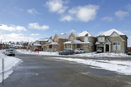 Fototapeta Naklejka Na Ścianę i Meble -  small town road