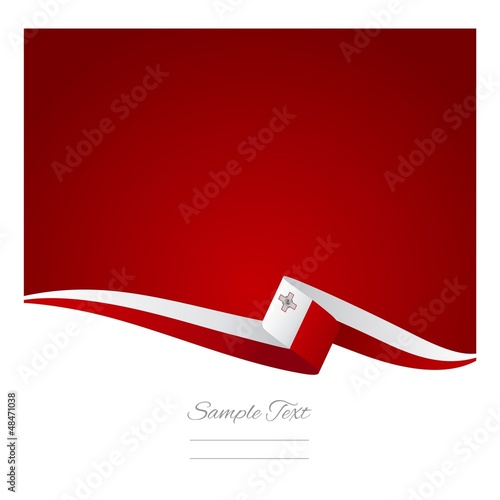 Foto Maltese flag red background vector