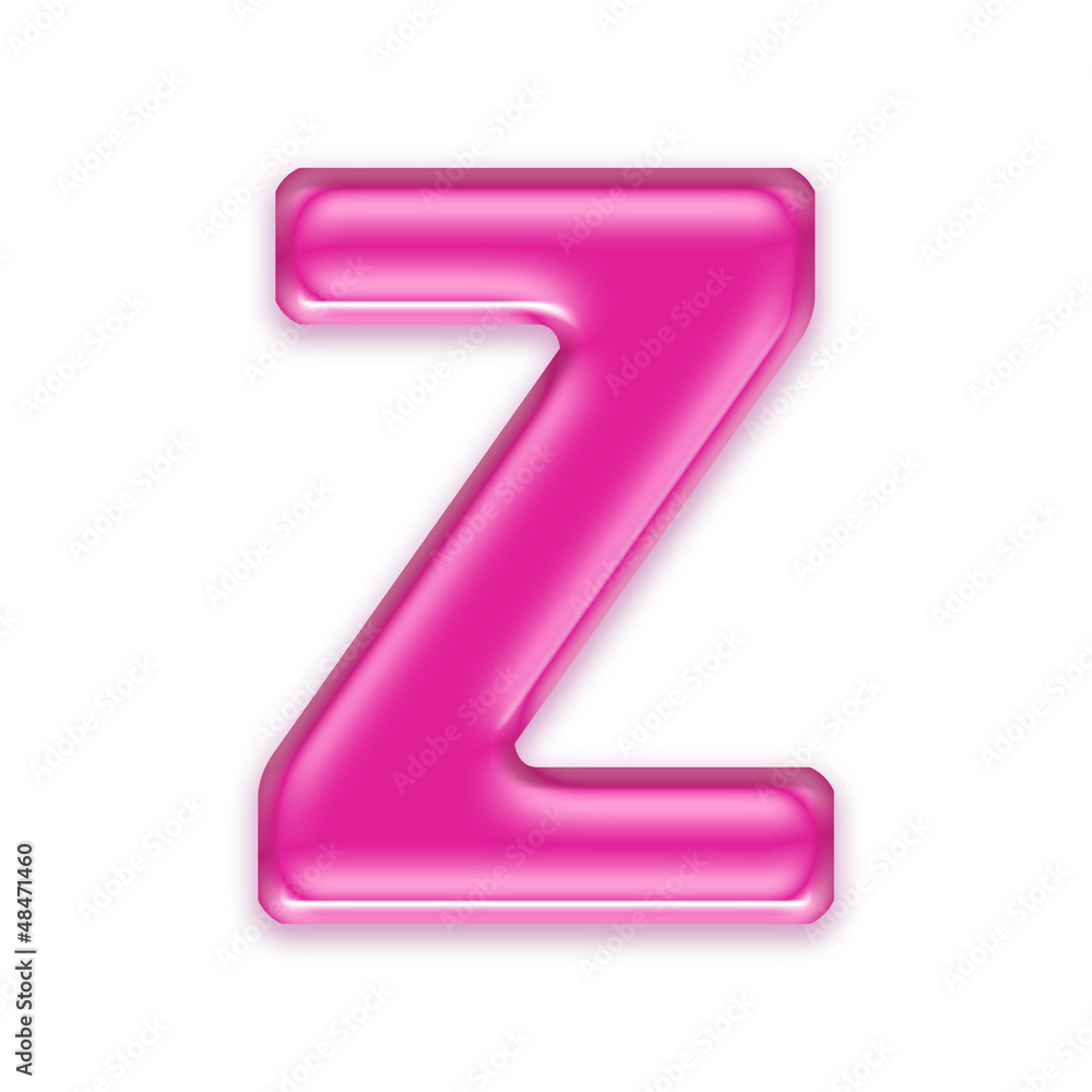 transparent pink letter Z - Upper-case 3d font transparent pink letter Z - Upper-case 3d font