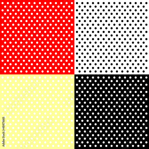 Four polka dots backgrounds