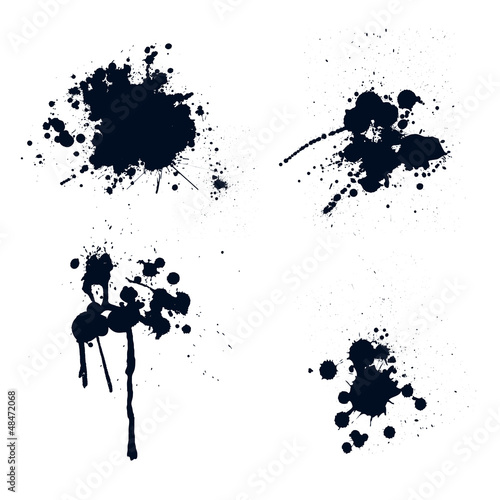 Ink splatters