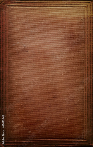 Antique book cover with border