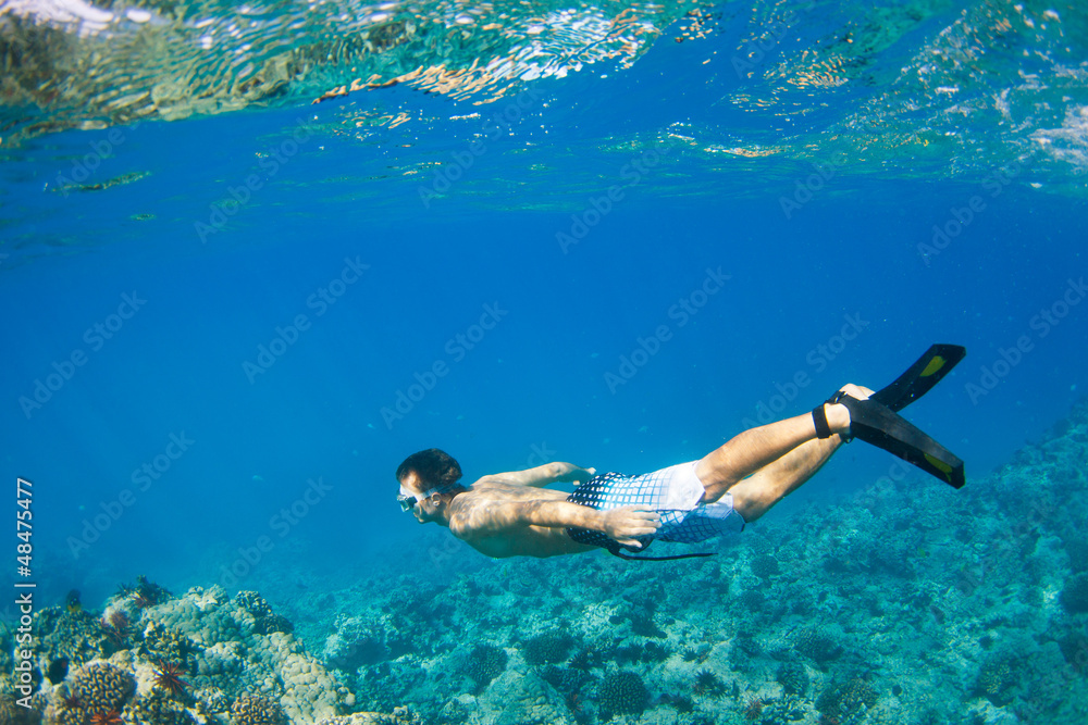 Snorkeling Underwater
