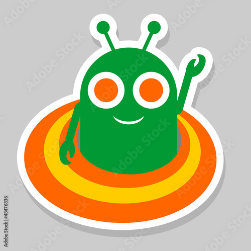 Alien sticker