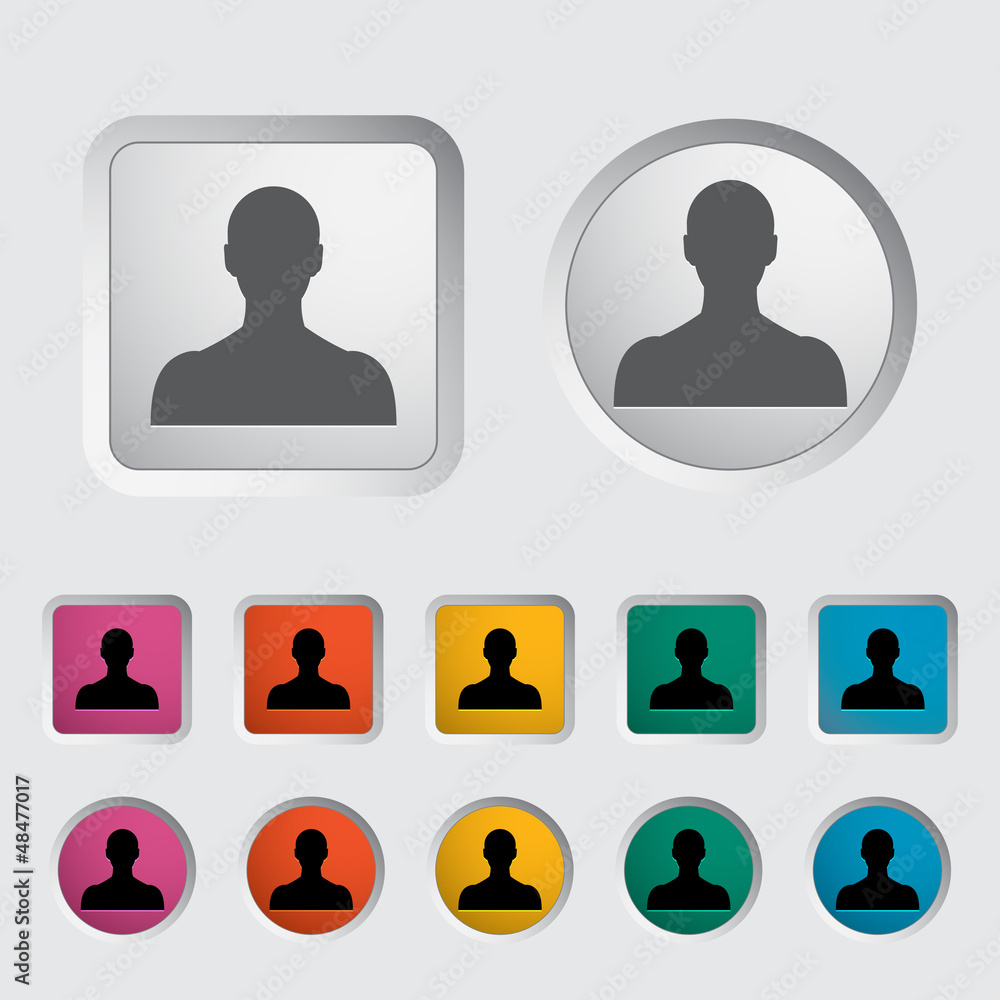 Person single icon. Person single icon.