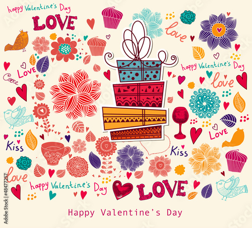 Vector Valentine Greeting card