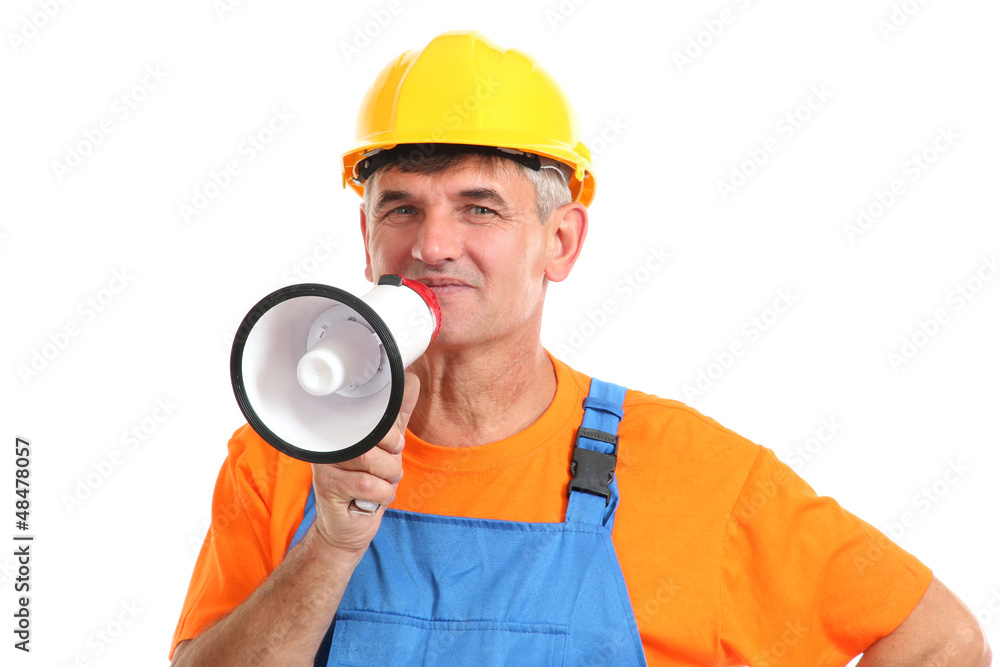 Construction superintendent directs repair isolated Construction superintendent directs repair isolated