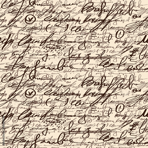 Abstract seamless hand write pattern