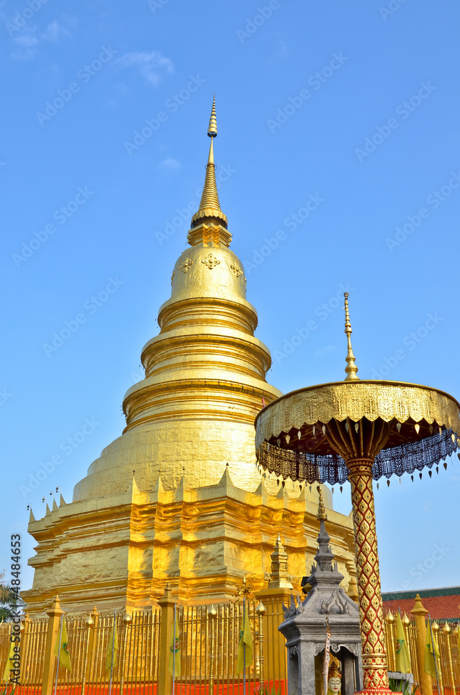 Wat Phra That Hariphunchai lamphun province,THAILAND