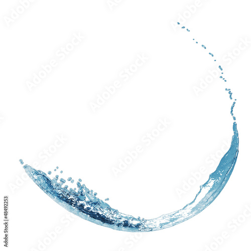 Fototapeta Naklejka Na Ścianę i Meble -  blue water splash isolated on
