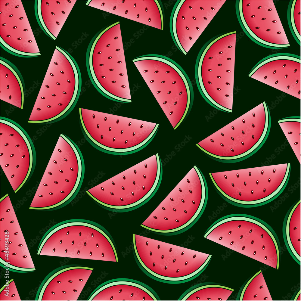 Watermelon Seamless Pattern Watermelon Seamless Pattern