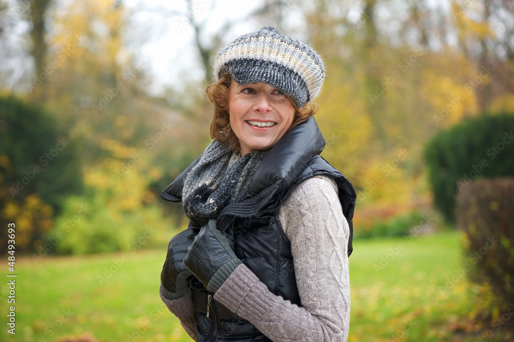 Portrait of a Woman Relaxing Outdoors Portrait of a Woman Relaxing Outdoors