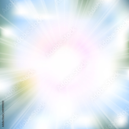 Glow rays from flare explosion