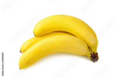 Three fresh bananas