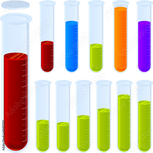 laboratory test tubes