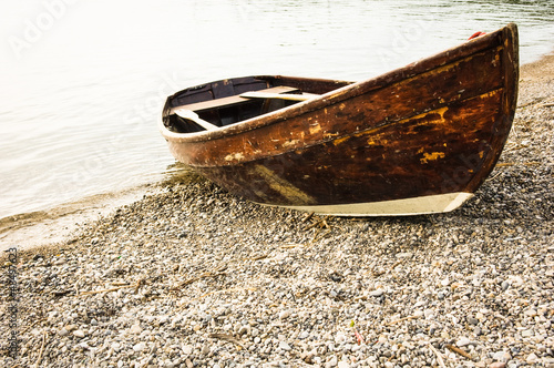 Photo old rowboat