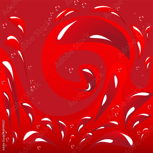 Texture of red liquid