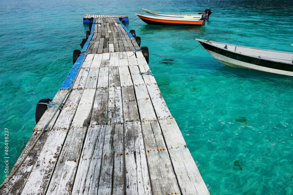 Beautiful beach jetty