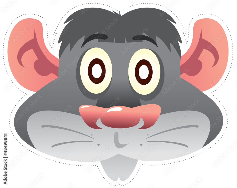 Obraz premium Mouse vector mask