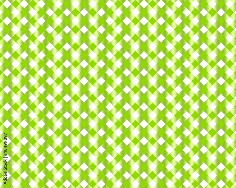 Grün & Weiß karierte Tischdecke mit diagonalen Streifen Grün & Weiß karierte Tischdecke mit diagonalen Streifen