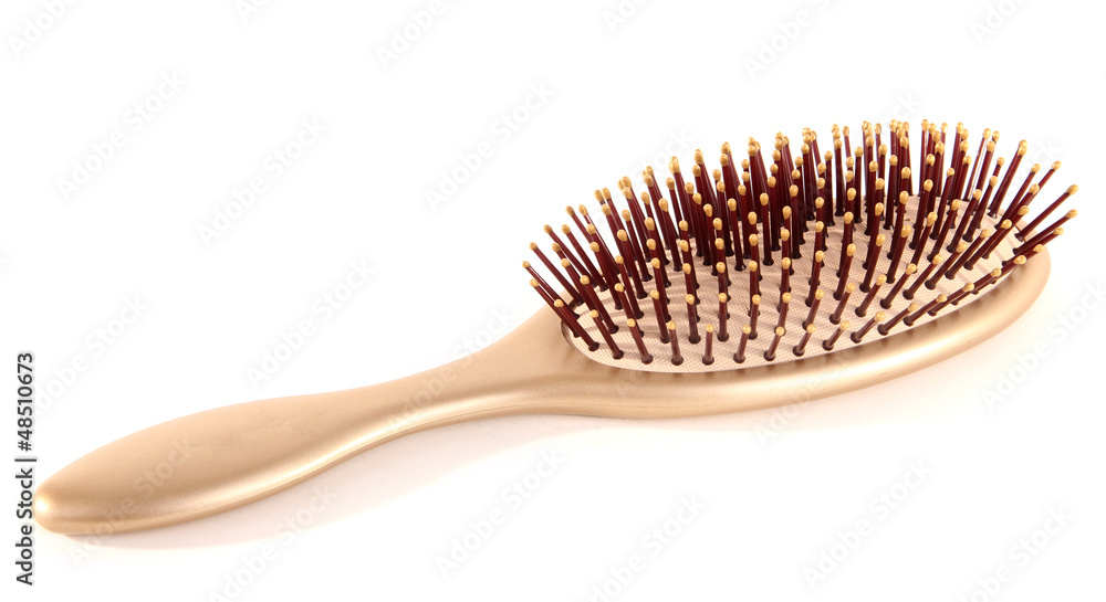 Hairbrush isolated on white Hairbrush isolated on white