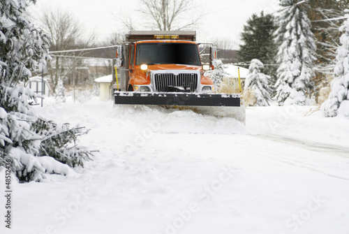 Snow Plow Approaching
