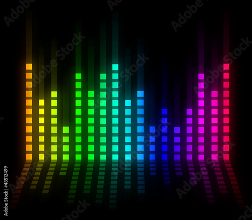 Colorful music volume
