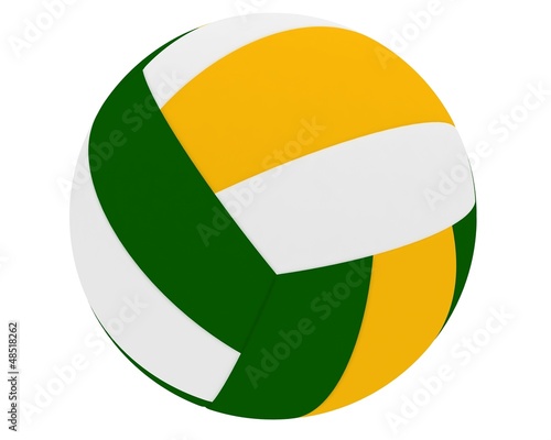 volleyball ball on white background