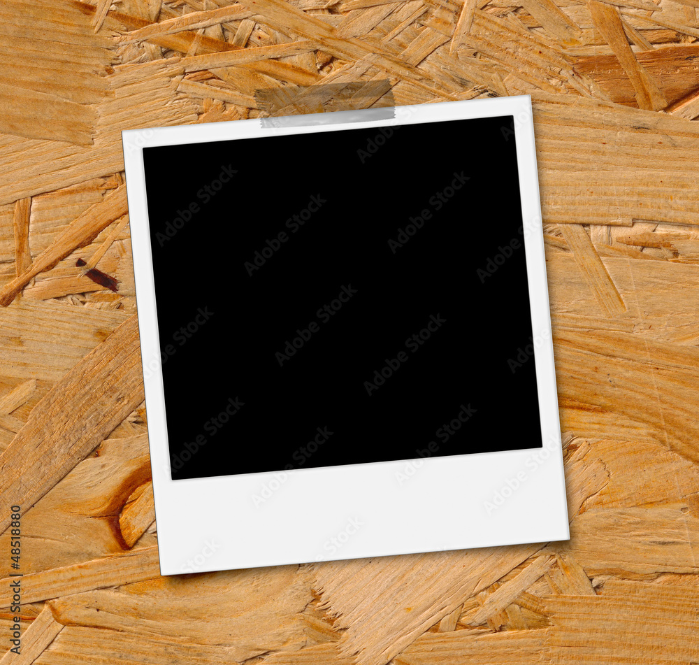 Polaroid Bild auf Holzplatte Polaroid Bild auf Holzplatte