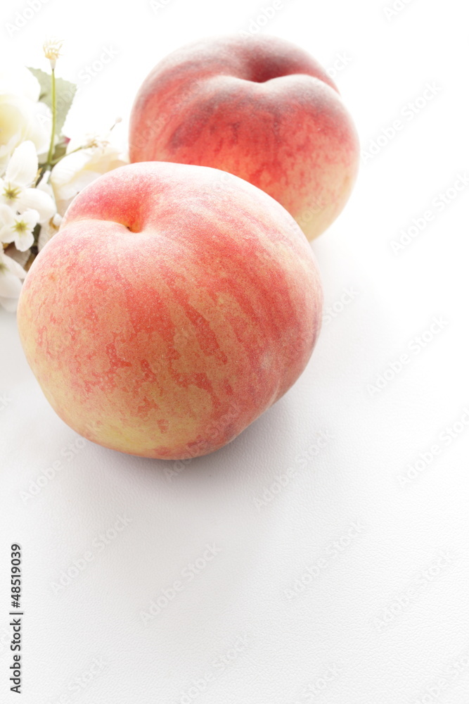 freshness peach from Japanese for summer fruit image freshness peach from Japanese for summer fruit image