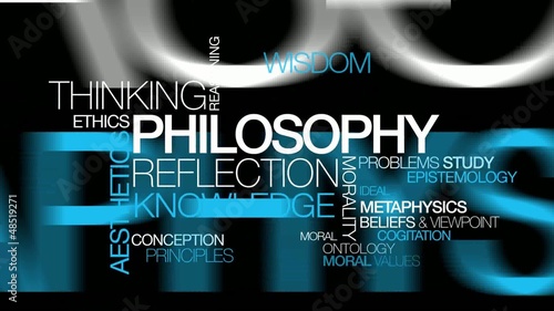 Philosophy reflection knowledge word tag cloud video