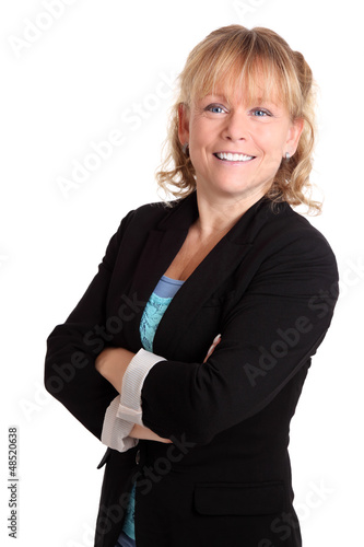 Smiling businesswoman