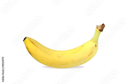 One Yellow banana isolated