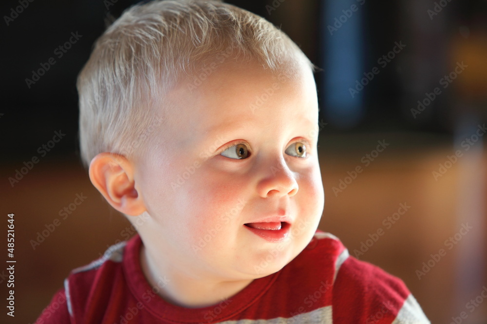 Closeup portrait of cheerful little boy smiling Closeup portrait of cheerful little boy smiling