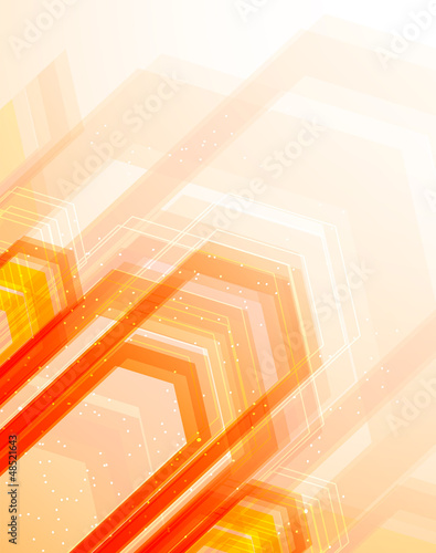 Bright orange background