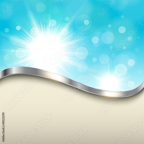 Abstract blue background, vector.