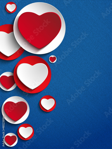 Valentines Day Heart Jeans Background