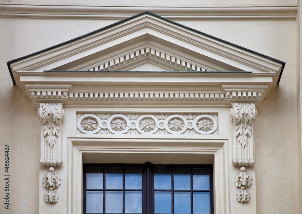 Fenster einer eleganten Villa - Detail