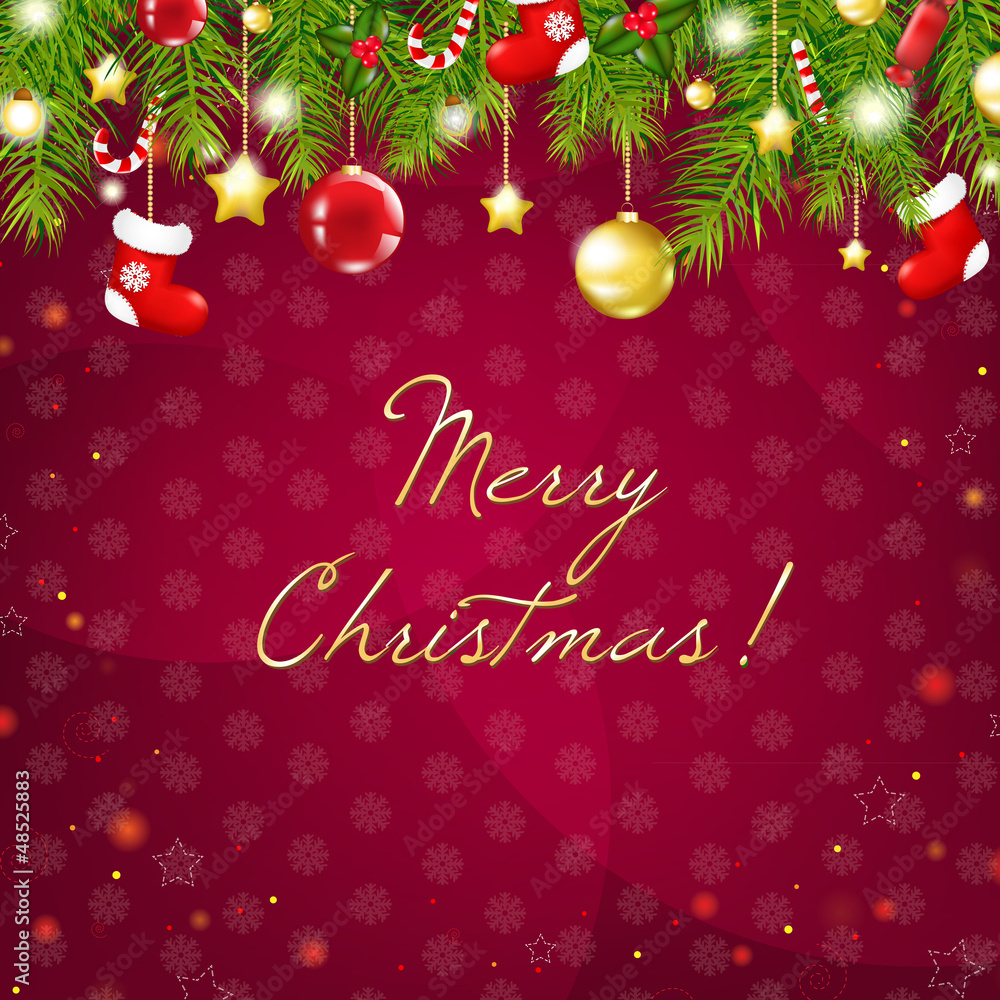 Christmas And Happy New Year Card Christmas And Happy New Year Card