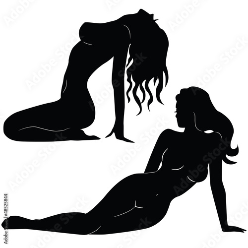 sexy woman silhouettes