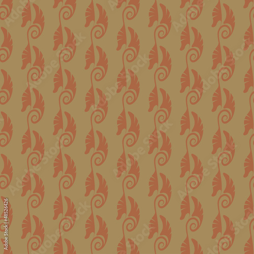 Art Nouveau seamless pattern. Editable vector file