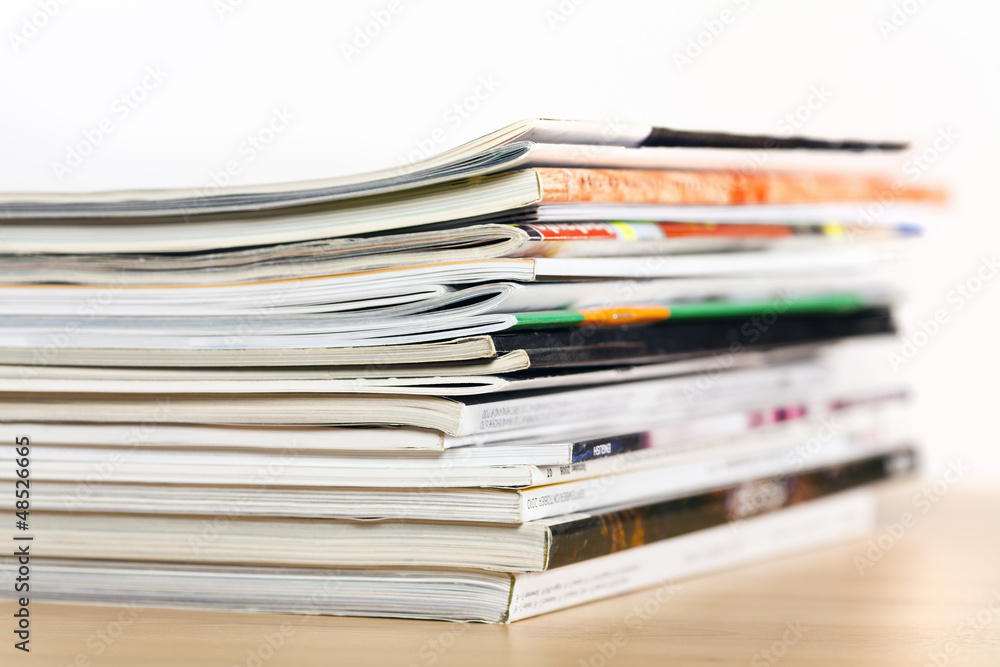 Stapel Zeitschriften