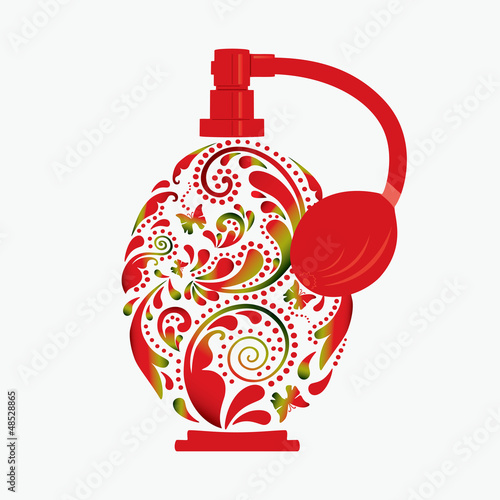 Beautiful perfume bottle.