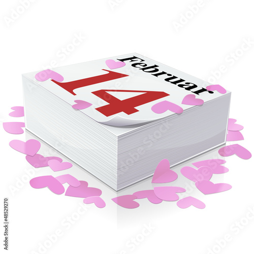 Kalender: 14. Februar, Valentinstag und Herzen