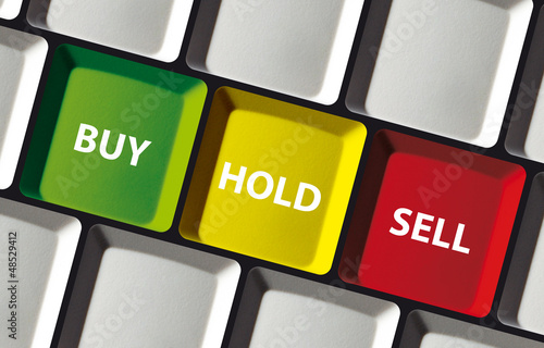 Obraz na płótnie Buy - hold - sell