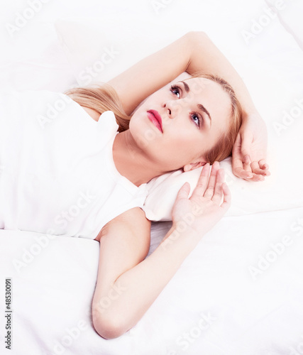 woman in bed