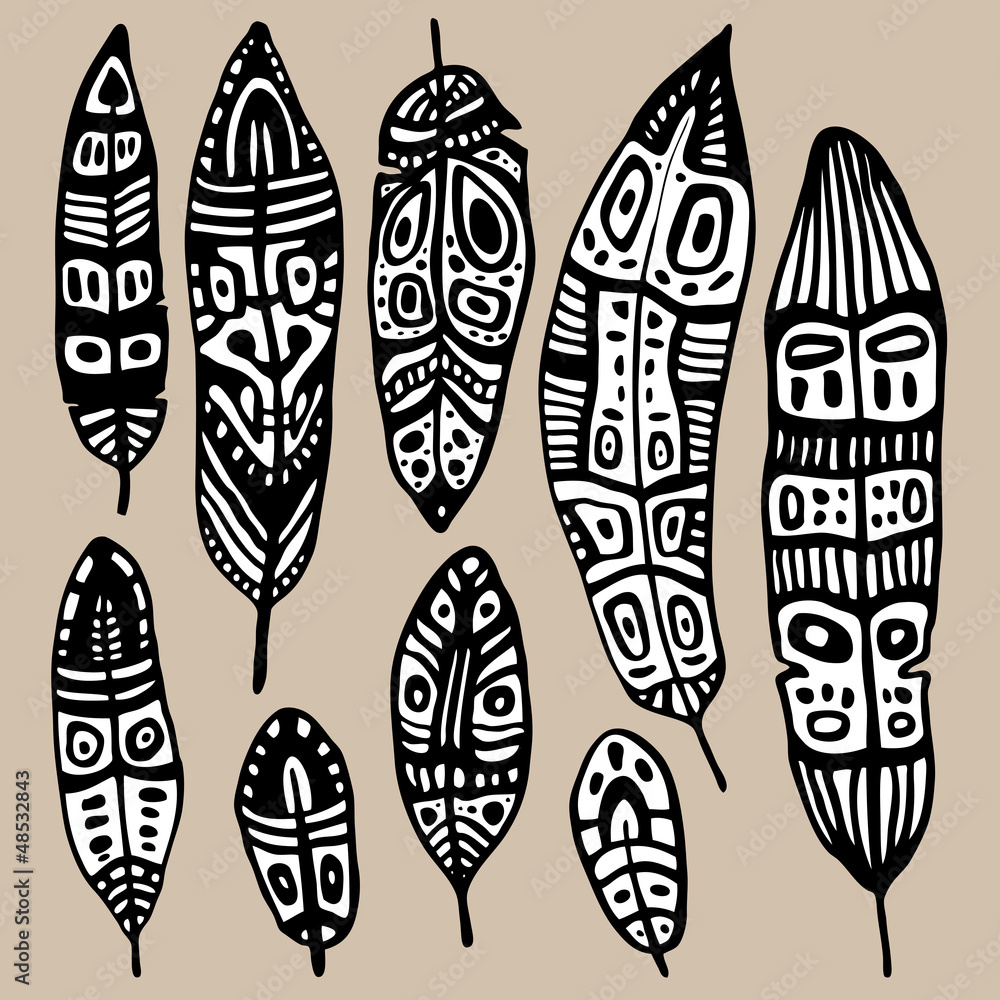 Ethnic Feather Set Ethnic Feather Set