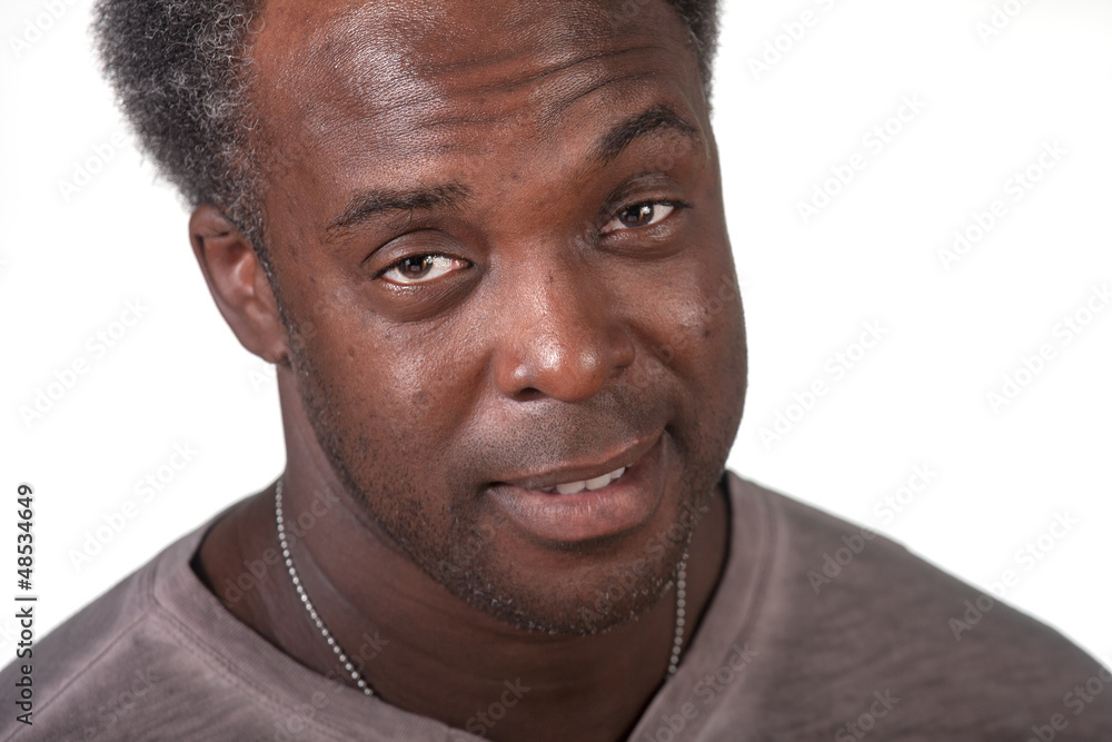 Obraz premium black male surprised
