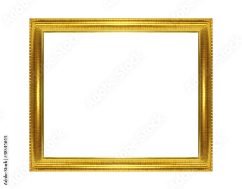 Wallpaper Mural Golden frame isolated on the white background Torontodigital.ca