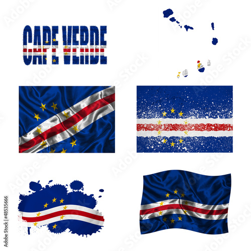 Cape Verde flag collage